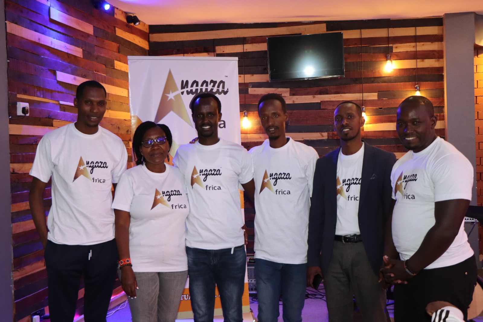 Group of young entrepreneurs supported by Angaza Foundation in Rwanda